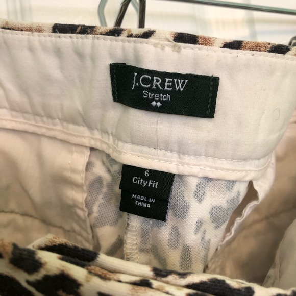 Never Worn J. Crew Stretch Ankle Leopard Pant - Picture 3 of 4